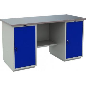 Верстак слесарный двухтумбовый ПРАКТИК Profi (№602) WT160.WD1/WD1.000 фото 1