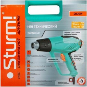 Фен строительный сетевой Sturm HG2003LCD фото 4