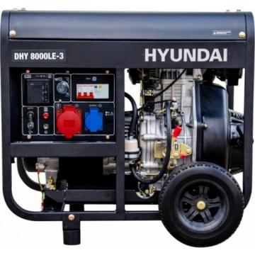 Электростанция дизельная с воздушным охлаждением HYUNDAI DHY  8000LE-3 открытая [DHY 8000LE-3] фото 4