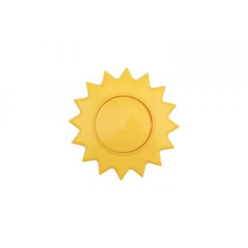 Выключатель Kranz KR-78-0617 одноклавишный HAPPY с/у, Солнце, желтый фото 1