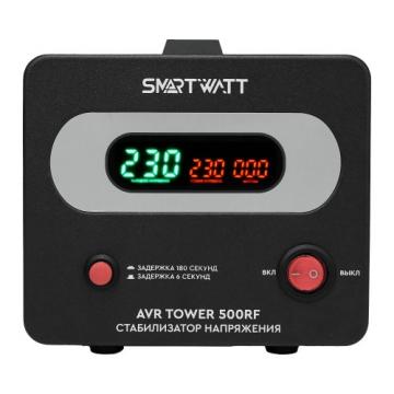 Стабилизатор напряжения однофазный SMARTWATT AVR TOWER   500RF напольный [AVR TOWER 500RF] фото 1