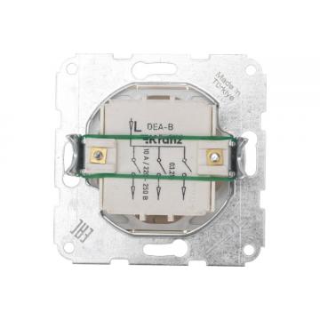 Выключатель Kranz DEA-B DEA 3кл с/у 10а мех. беж [KR-78-0234] фото 3