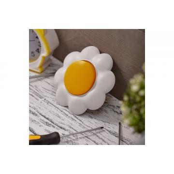 Выключатель Kranz KR-78-0620 одноклавишный HAPPY с/у, Ромашка, желтый/белый фото 4