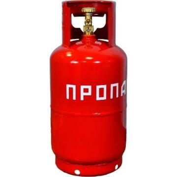 Баллон пропановый НЗГА 12 л с ВБ-2 (с предохранительным клапаном) [00000001155] фото 1