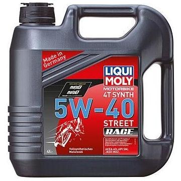 Масло для мотоциклов LIQUI MOLY SAE  5W40 Motorbike 4T Synth Street Race  4 л 8070 / 1685 синтетическое [8070] фото 1