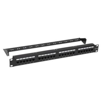 Патч-панель REXANT 02-0031 19" 1U, 24 порта RJ45, CAT 5e, UTP с органайзером фото 1