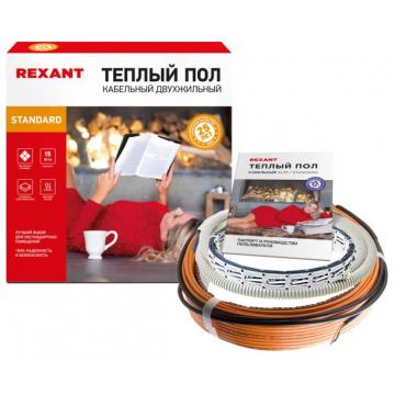 Нагревательный кабель REXANT Standard RND -50-750 (в стяжку) двухжильный [51-0516-3] фото 1