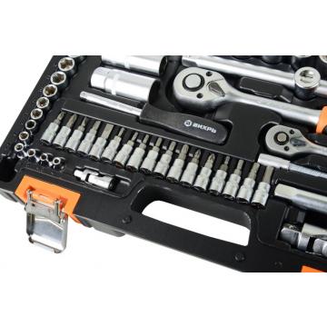Набор инструментов ВИХРЬ 1/2", 1/4", CrV, 82 пластиковый кейс 82 предм [73/6/7/3] фото 4