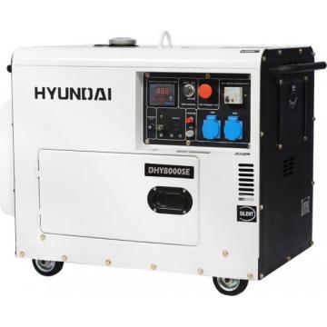 Электростанция дизельная с воздушным охлаждением HYUNDAI DHY  8000SE в кожухе [DHY 8000SE] фото 1