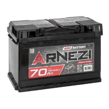 Аккумулятор ARNEZI AGM Start-stop 70 А/ч обратная R(+) 278x175x190 L3 EN 760 А [E4060700] фото 1