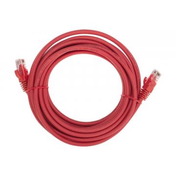 Патч-корд REXANT 02-0293-05 U/UTP, CAT 6, RJ45-RJ45, 26AWG, LSZH, красный 0,5м фото 1