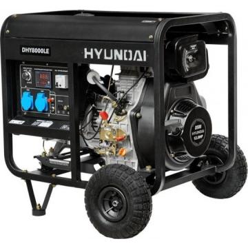 Электростанция дизельная с воздушным охлаждением HYUNDAI DHY  8000LE открытая [DHY 8000LE] фото 1