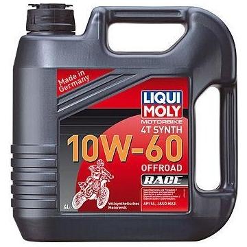 Масло для мотоциклов LIQUI MOLY SAE 10W60 Motorbike 4T Synth Offroad Race 4 л 3054 синтетическое [3054] фото 1
