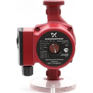 Насос циркуляционный GRUNDFOS UPS 25- 40 с гайками, 96281375 [НС-0027460] фото 1
