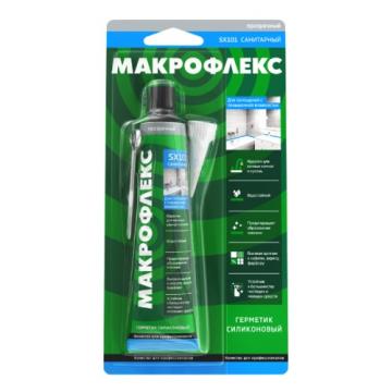 Герметик МАКРОФЛЕКС SХ101 (70 мл.) санитарный, прозрачный 3002436 фото 1
