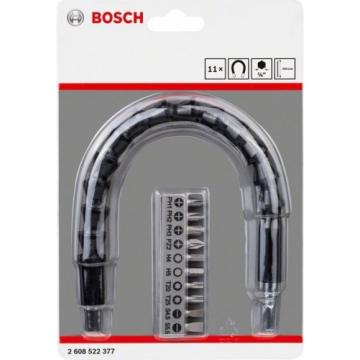 Набор бит BOSCH и гибкий пластиковый адаптер 11 предметов  300 мм [2608522377] фото 2