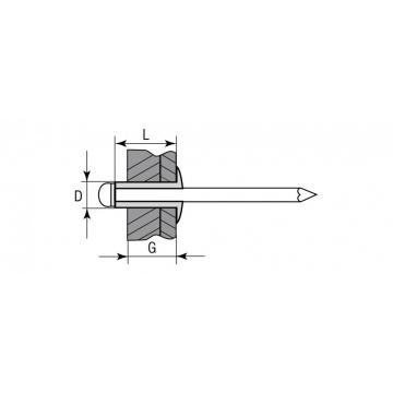 Заклепка стальная KRAFTOOL Steel 4.0х12 мм, 1000 шт [311703-40-12] фото 2