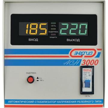 Стабилизатор напряжения однофазный ЭНЕРГИЯ АСН 3000 [Е0101-0126] фото 1