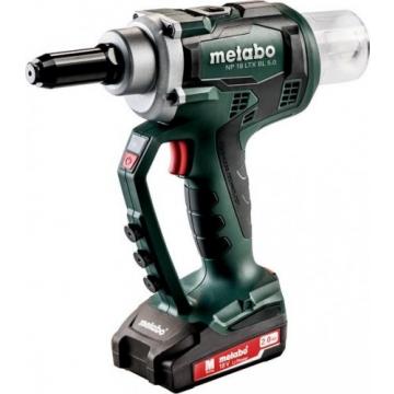 Клепальник аккумуляторный METABO NP 18 LTX BL 5.0  2,0 Ач, бесщеточный [619002500] фото 1