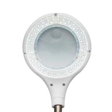 Лупа настольная REXANT 31-0244 3D+12D с подсветкой 60 LED, прищепка, ?100мм белая фото 4