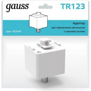 Адаптер GAUSS TR123 для подключения светильника к трековой системе, бе фото 1