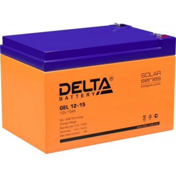 Аккумулятор Delta GEL 12-15 (AGM+GEL) фото 1