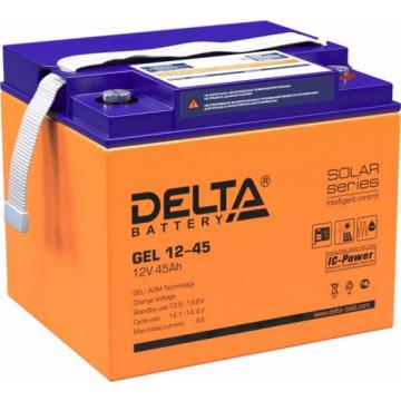 Аккумулятор Delta GEL 12-45 (AGM+GEL) фото 1