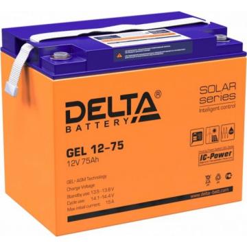 Аккумулятор Delta GEL 12-75 (AGM+GEL) фото 1