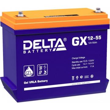 Аккумулятор Delta GX 12-55 (GEL) фото 1