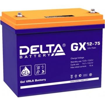 Аккумулятор Delta GX 12-75 (GEL) фото 1