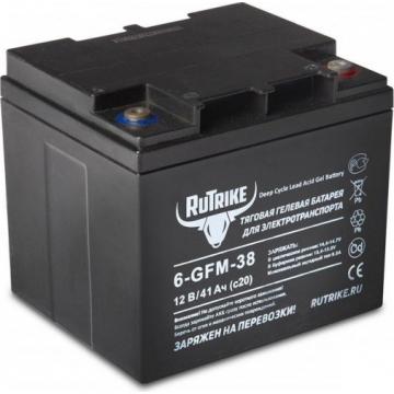 Аккумулятор RUTRIKE 12V 41A/H C20 тяговый 6-GFM-38 [023279] фото 1