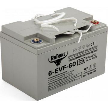 Аккумулятор RUTRIKE 12V 60A/H C3 тяговый 6-EVF-60 [022599] фото 1