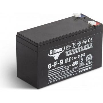 Аккумулятор RUTRIKE 12V  9A/H C20 тяговый 6-F-9 [023273] фото 1