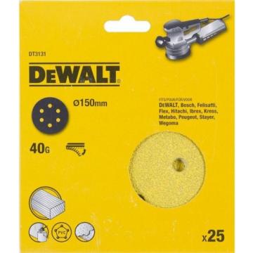 Диски на велюровой основе с отверстиями DeWALT DT3131-QZ 150 мм, 6 отв. G40 фото 1