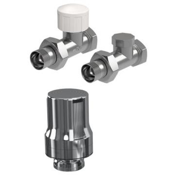 Набор термостатический прямой  ROYAL THERMO DE LUXE (хром), 1/2" RTE 50.017 [НС-1073849] фото 1