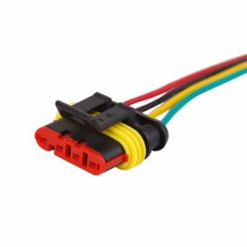 Разъем гнездо автомобильный REXANT 16-0313-9 ( уп. 10 штук ) DJ7031-1.5-21 с проводом 20см [16-0313-9] фото 1