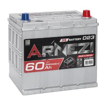 Аккумулятор ARNEZI JIS SMF 60 A/ч обратная R(+) 230x172x225 D23 EN 540 A [E1170600] фото 1