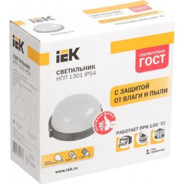Светильник для ЖКХ IEK НПП 1301 60Вт IP54 белый [LNPP0-1301-1-060-K01] фото 2