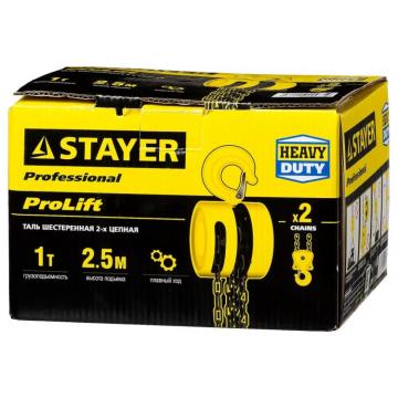 Таль цепная шестеренная STAYER PROLift profi 4308-1, 1т / 2,5м [4308-1_z01] фото 4