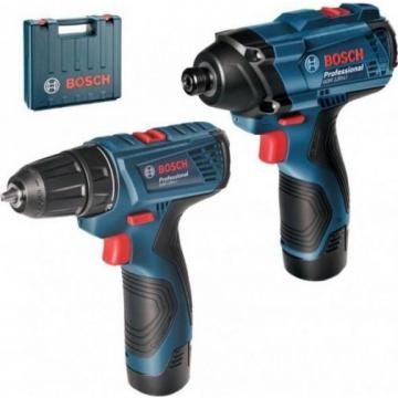 Набор аккумуляторного инструмента BOSCH GDR 120-LI+GSR 120-LI [06019F0002] 2х1,5Ач, кейс L-Boxx фото 1