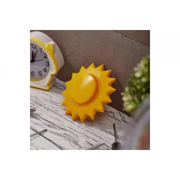 Выключатель Kranz KR-78-0617 одноклавишный HAPPY с/у, Солнце, желтый фото 4