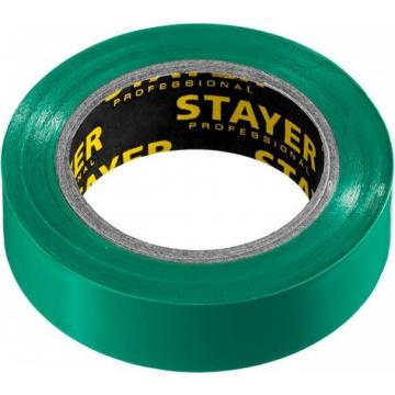 Изолента STAYER Protect-10 пвх, не поддерживает горение, 10м (0,13х15 мм), зе [12291-G_z01] фото 1