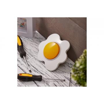 Выключатель Kranz KR-78-0629 одноклавишный HAPPY с/у, Яичница, желтый/белый фото 4