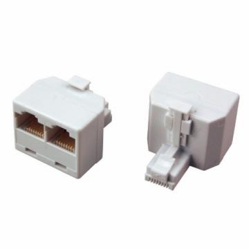 Переходник сетевой REXANT 06-0113-B LAN, штекер 8Р8С (RJ-45) -2 гнезда 8Р8С (RJ-45) фото 1