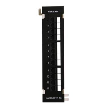 Патч-панель REXANT 04-0020 настенная, 12 портов RJ-45, CAT 5e, UTP фото 1