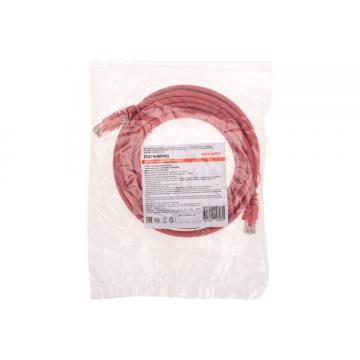 Патч-корд REXANT 02-0293-05 U/UTP, CAT 6, RJ45-RJ45, 26AWG, LSZH, красный 0,5м фото 4