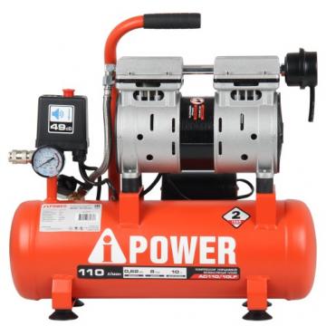 Компрессор поршневой безмасляный A-iPOWER AC110/10LF [50201] фото 1