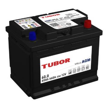 Аккумулятор TUBOR AGM 60.0 VRLA 660А [4610082700055] фото 1