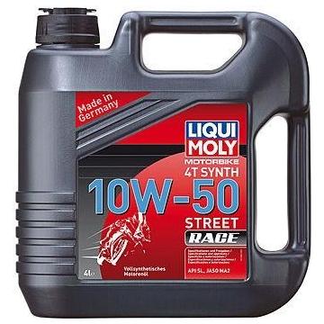 Масло для мотоциклов LIQUI MOLY SAE 10W50 Motorbike 4T Synth Street Race   4 л 7508 синтетическое [1686/7508] фото 1