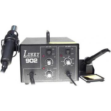 Паяльная станция LUKEY 902 фен + антистатический паяльник [12-0045-4] фото 1
